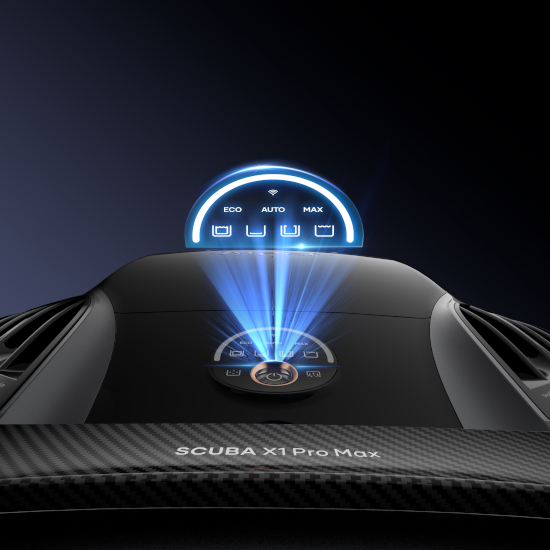 Tryby pracy robota Scuba X1 Pro Max