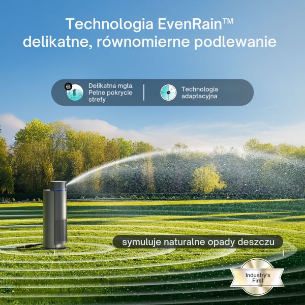 Technologia EvenRain™ -                 delikatne, równomierne podlewanie