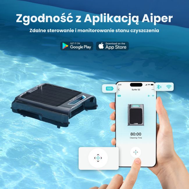 Pełna integracja z aplikacją Aiper EcoSurfer S2